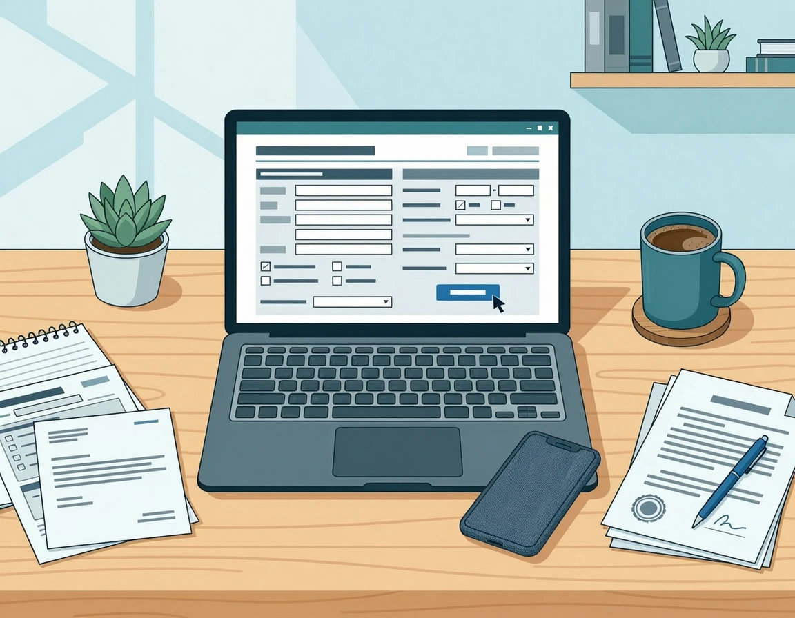 집에서 편안하게 복지로 홈페이지를 통해 부모급여를 신청하는 모습