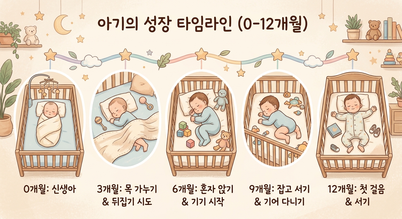 월령별 아기 수면 패턴 변화 0개월에서 12개월