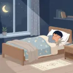 평화롭게 잠든 아이의 모습